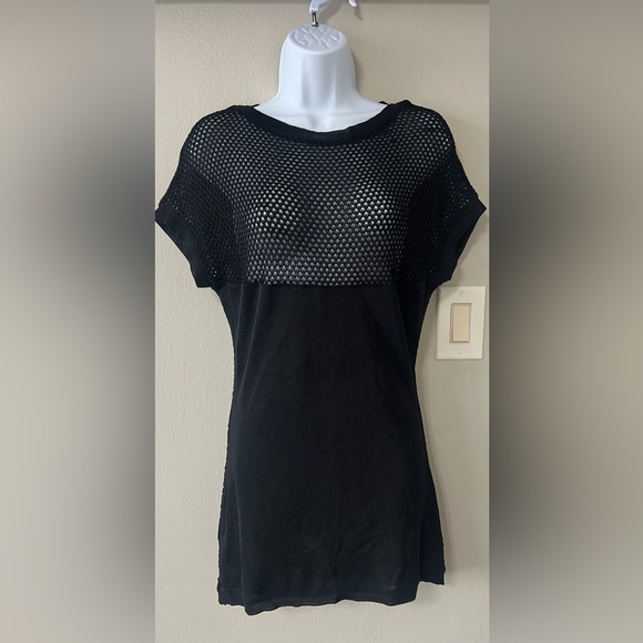 Claude Montana Tops - State of Claude Montana Black Mesh Sheer Tunic Top Italy Size 8